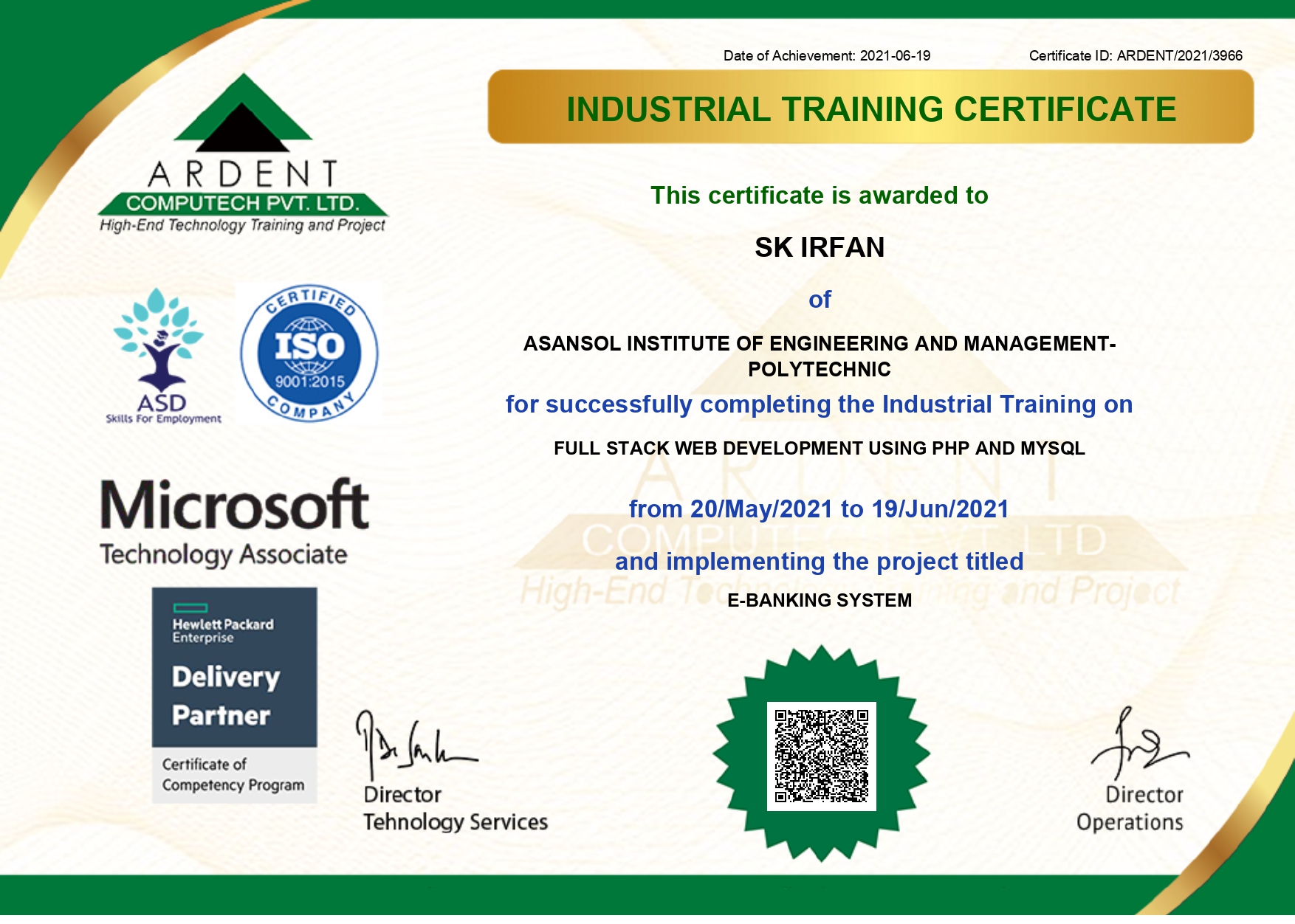 Certificate Image